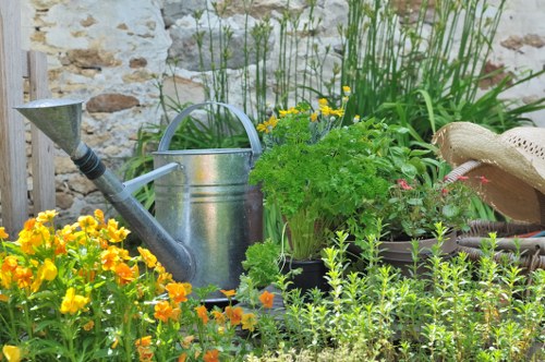 Hard landscaping and structural garden design in Sydenham Hill